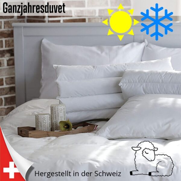 Ganzjahresdecke Schafwolle